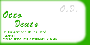otto deuts business card